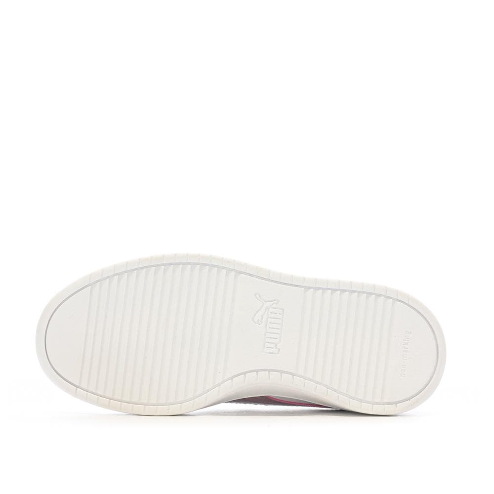 Baskets Blanches/Violet Fille Puma Rickie 5