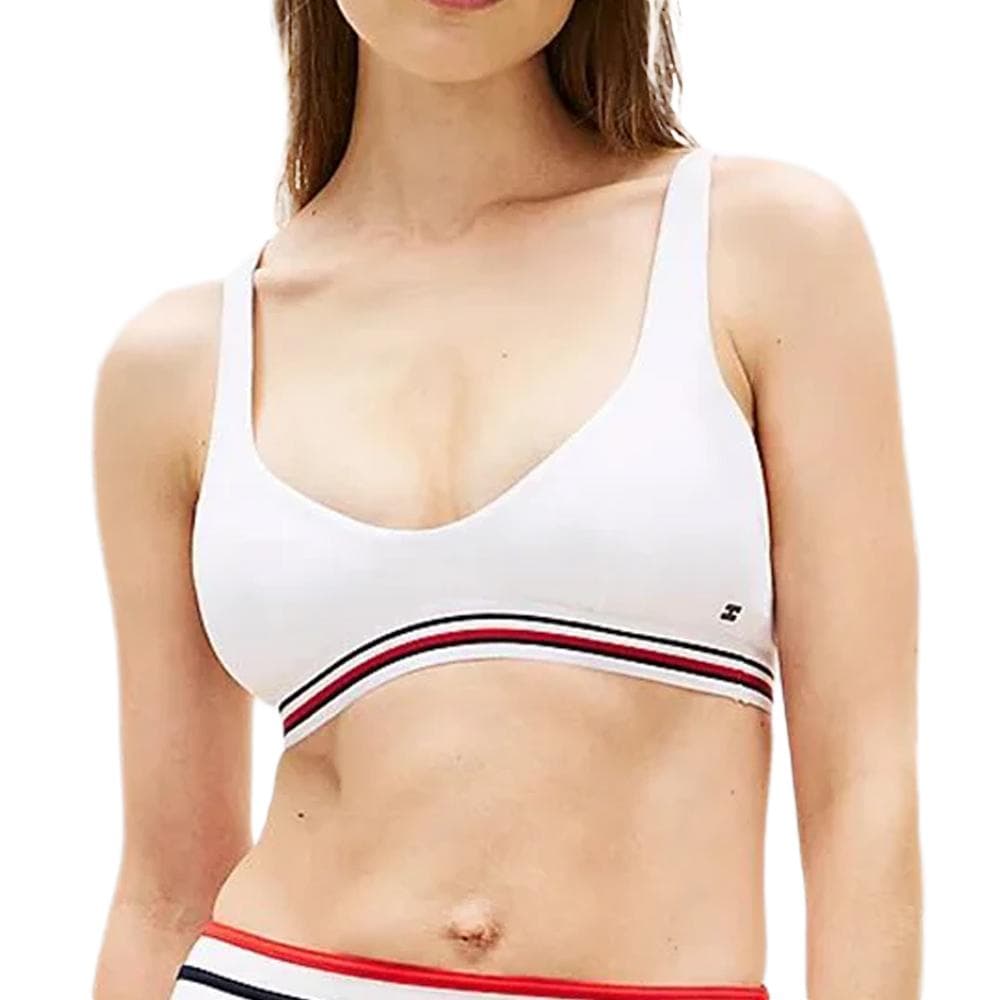 Haut de bikini Blanc Femme Tommy Hilfiger Stripe 1