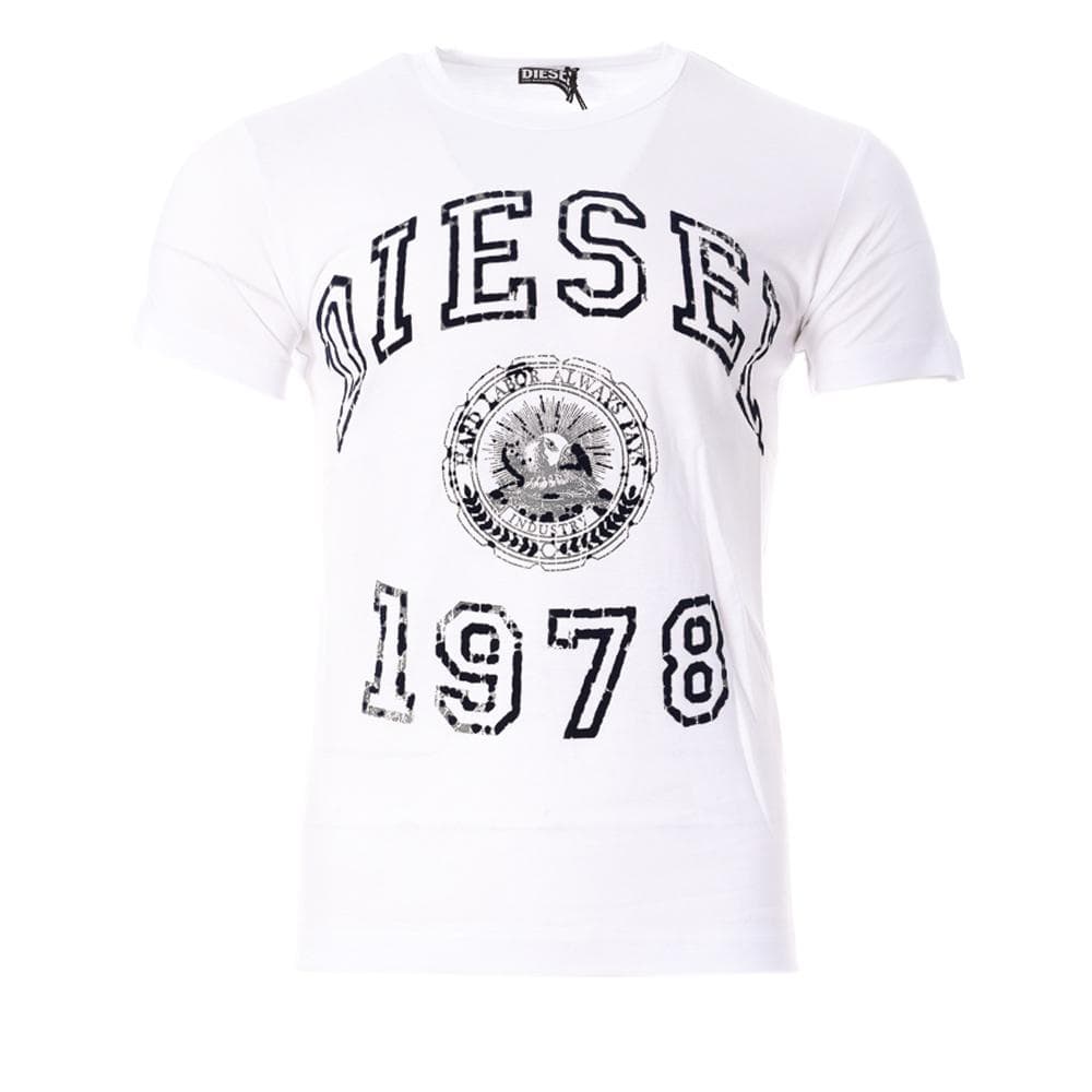 T-Shirt Blanc/Noir Homme Diesel Diegor1 1
