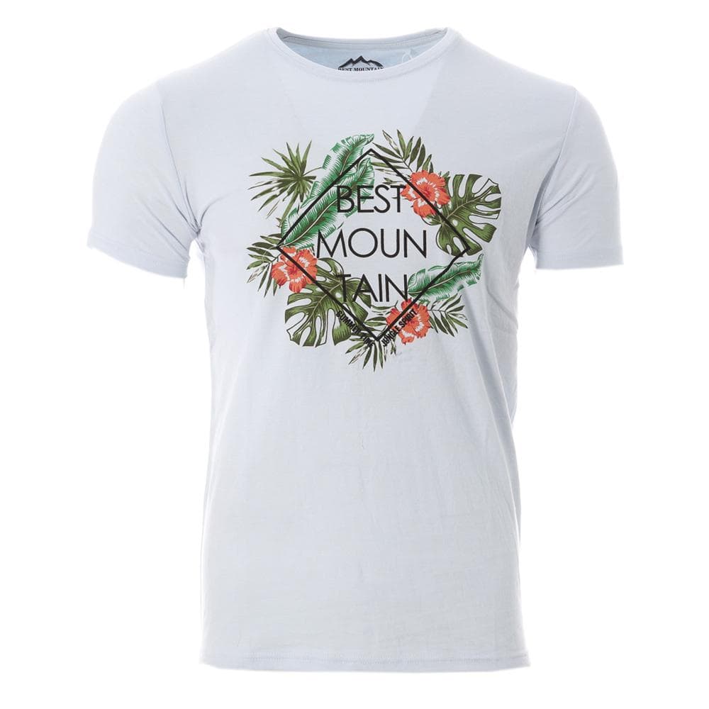 T-shirt Bleu Clair Homme Best Mountain 1013 1