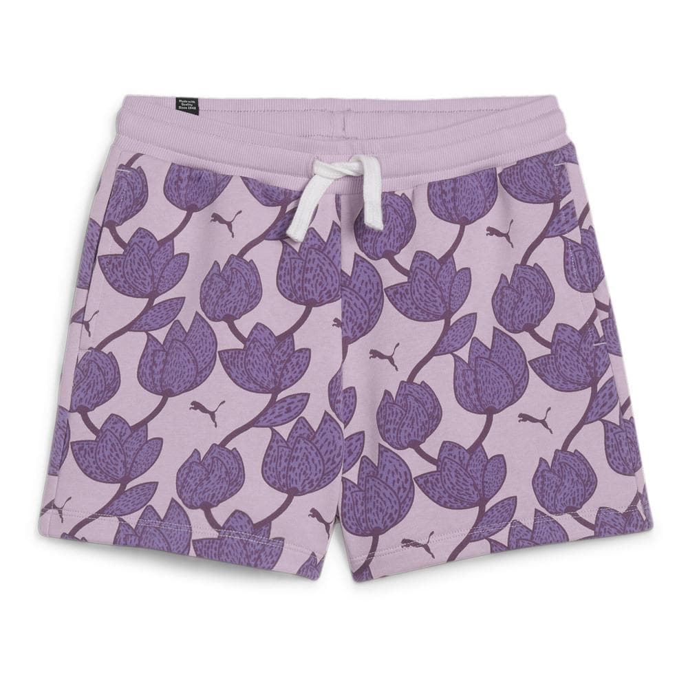 Short Mauve Fille Puma Blossom 1