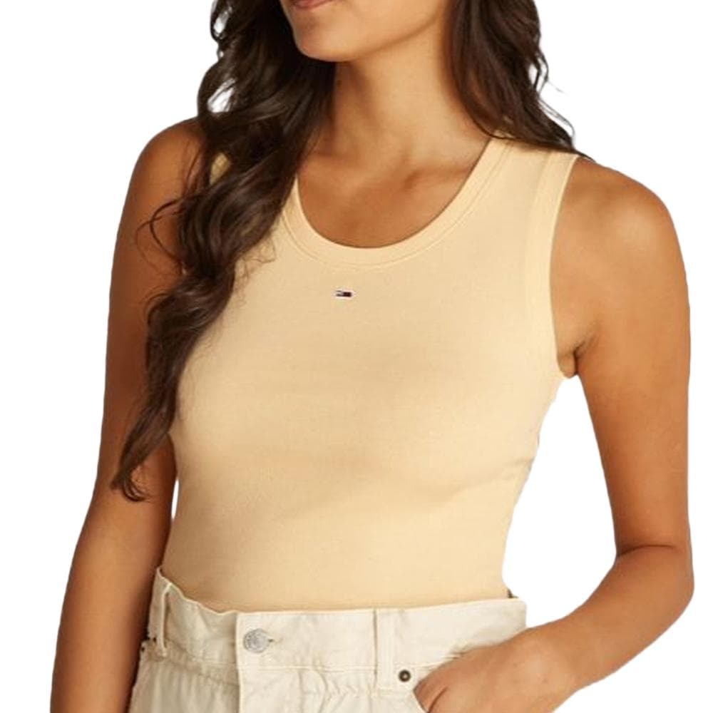 Débardeur Jaune Femme Tommy Hilfiger Essential BDS 1