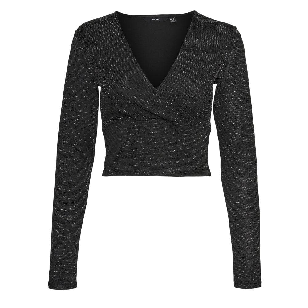 T-Shirt Manches Longues Noir Femme Vero Moda Kanva 1