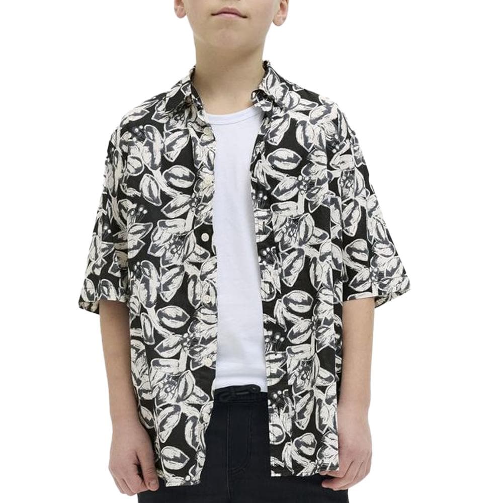 Chemise Noir Garçon Jack & Jones Joshua 1