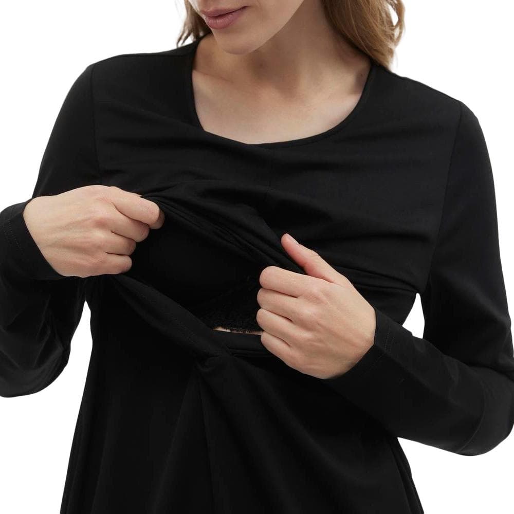 Robe Noire Femme Mamalicious Bea 3
