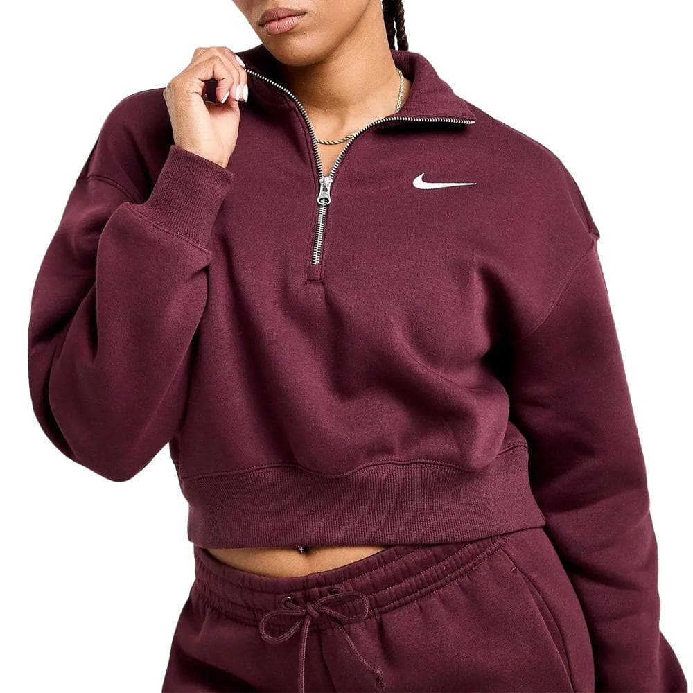 Sweat Zippé Violet Femme Nike Nsw Style 1