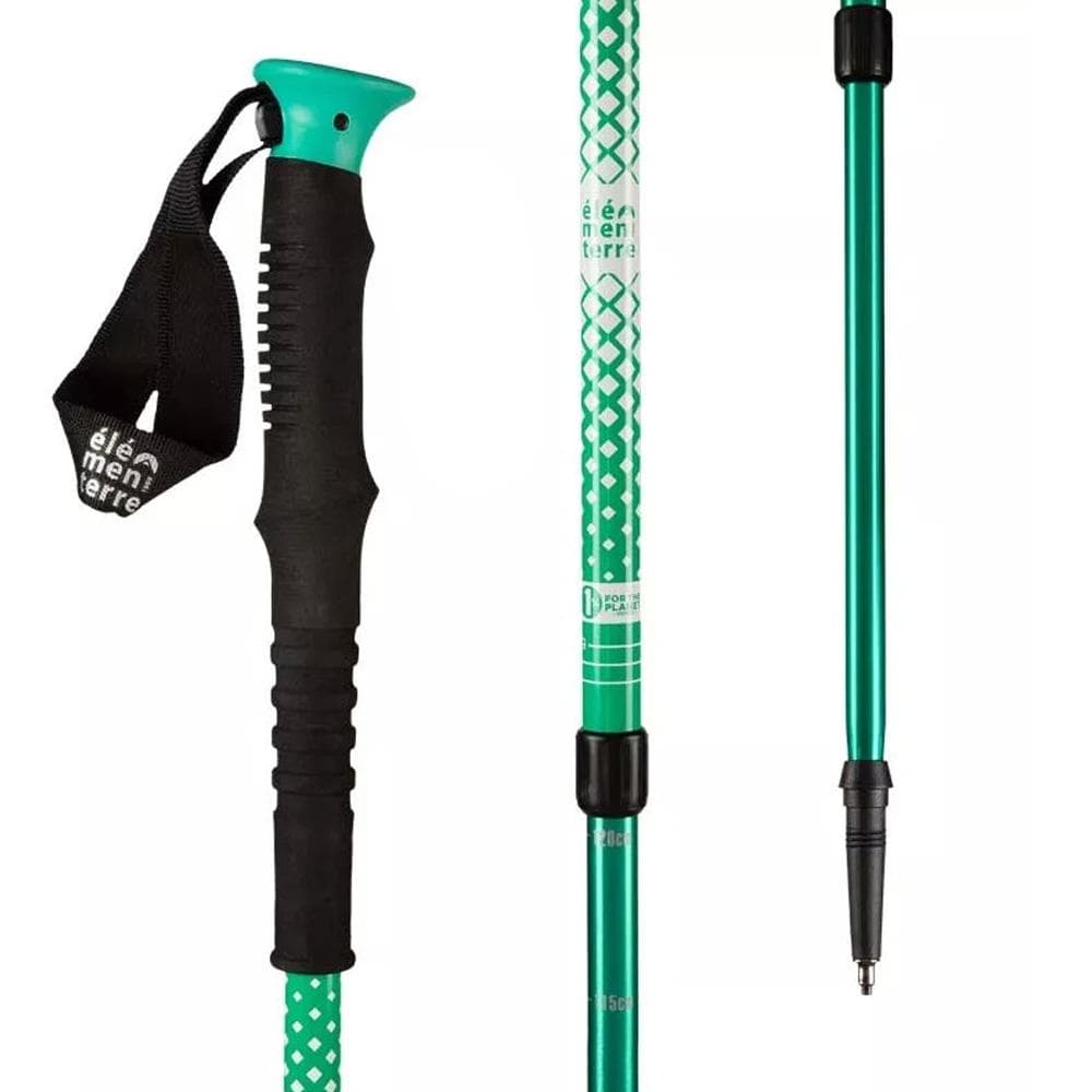 Bâton de randonnée long grip Vert Élémentaire EVA 2