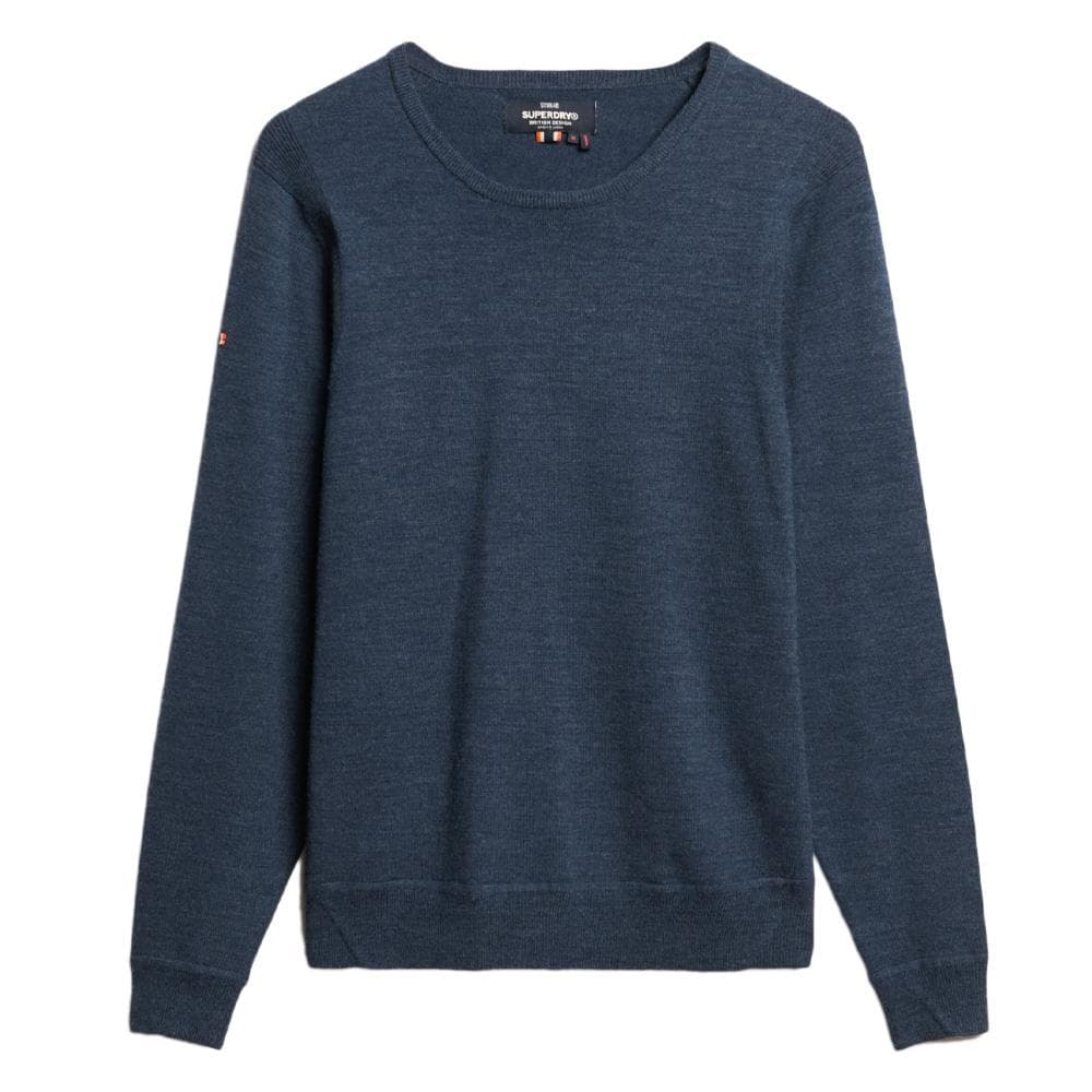 Pull Marine Homme Superdry Merino Crew Jumper 2
