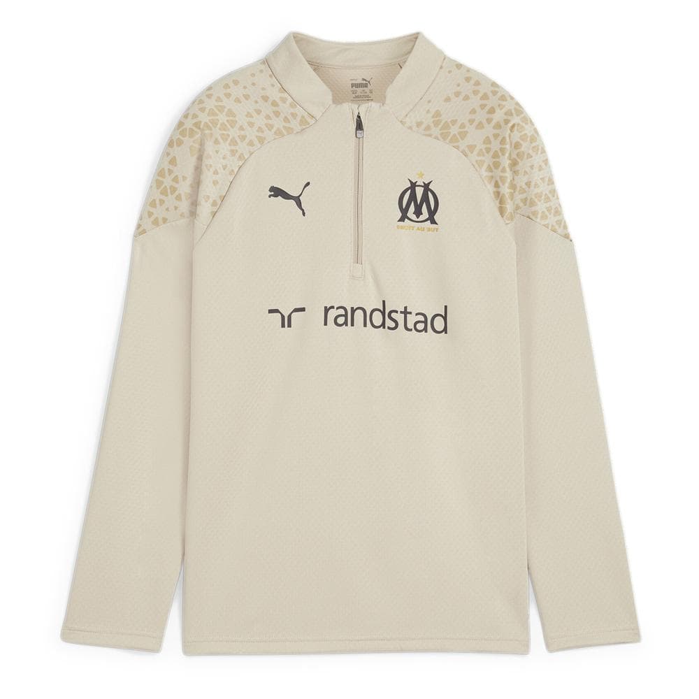 OM Haut d'entraînement Beige Garçon Puma 23/24 1