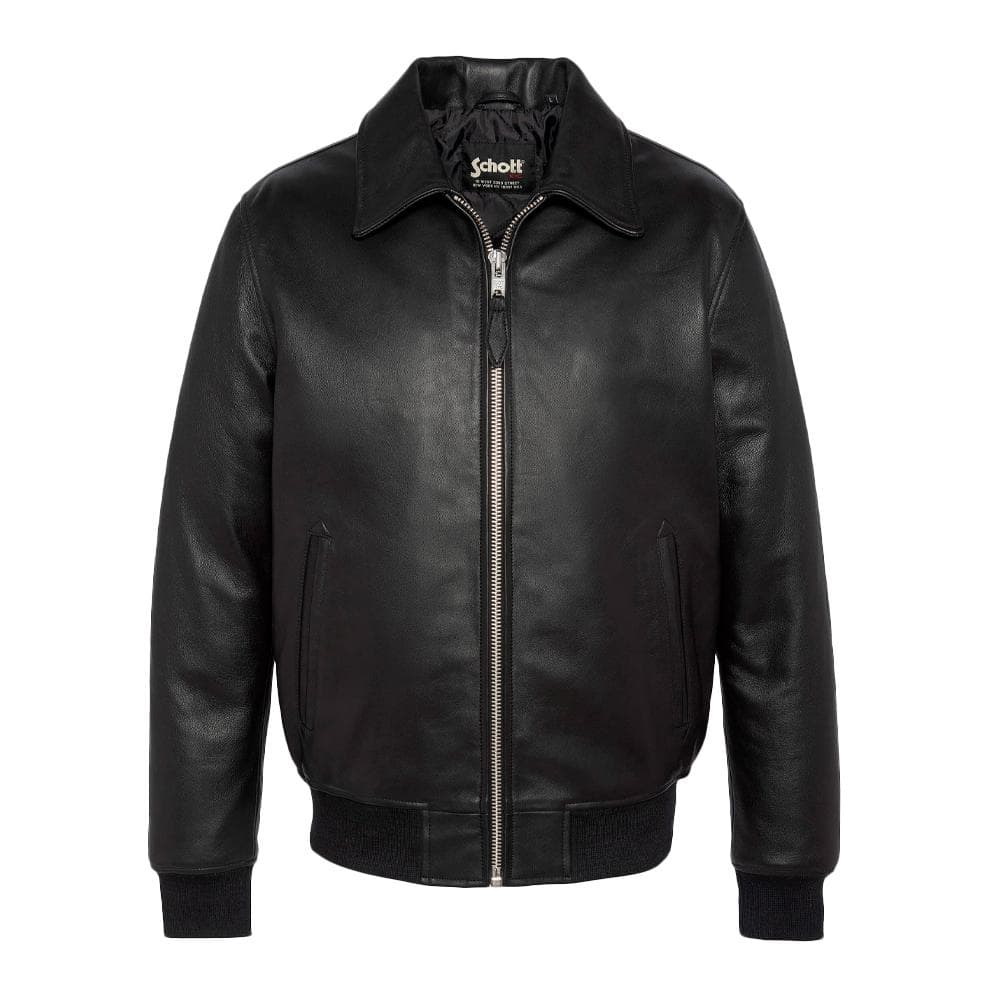Blouson Cuir Noir Homme Schott LCDETROIT 1