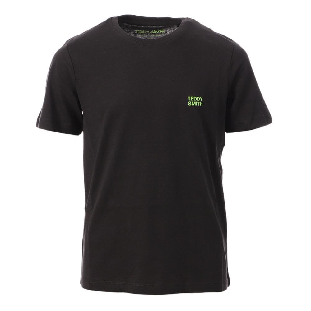 T-shirt Noir Garçon Teddy Smith 61007414D 1
