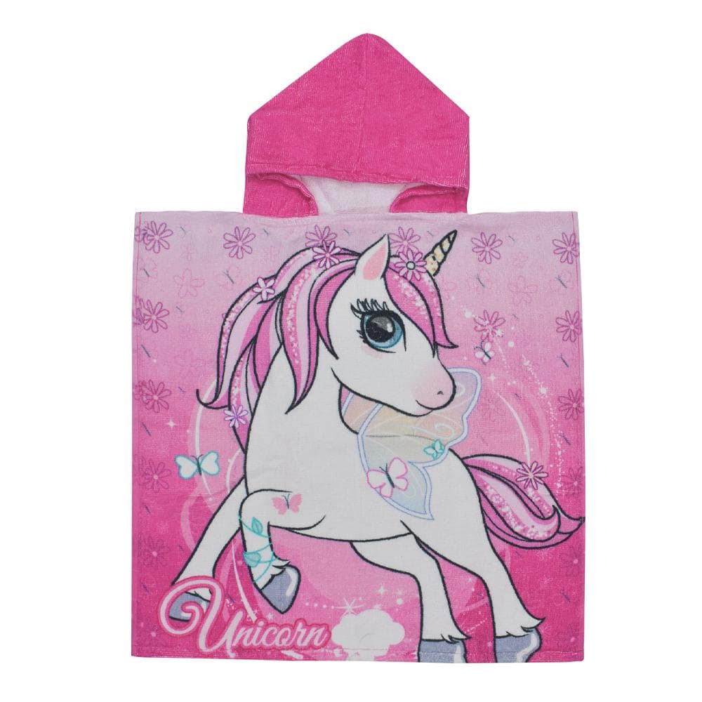 Poncho Rose Fille Sport Zone Licorne 1