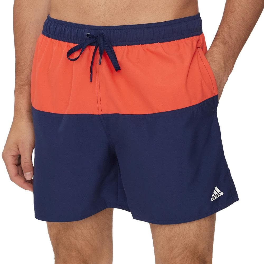 Maillot de bain Marine/Orange Homme Adidas Colorblk 1