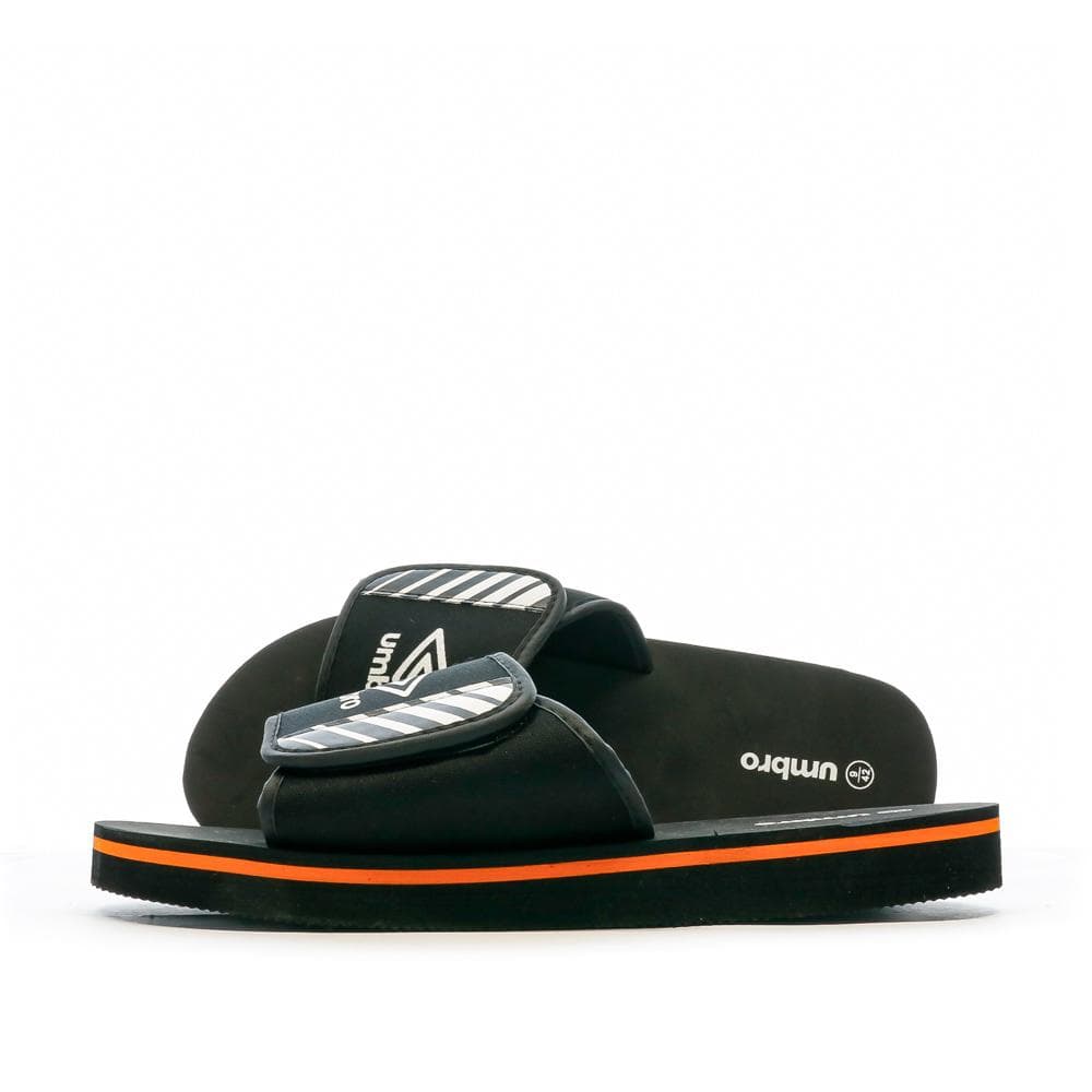 Claquettes Noir/Orange Homme Umbro Remo 1