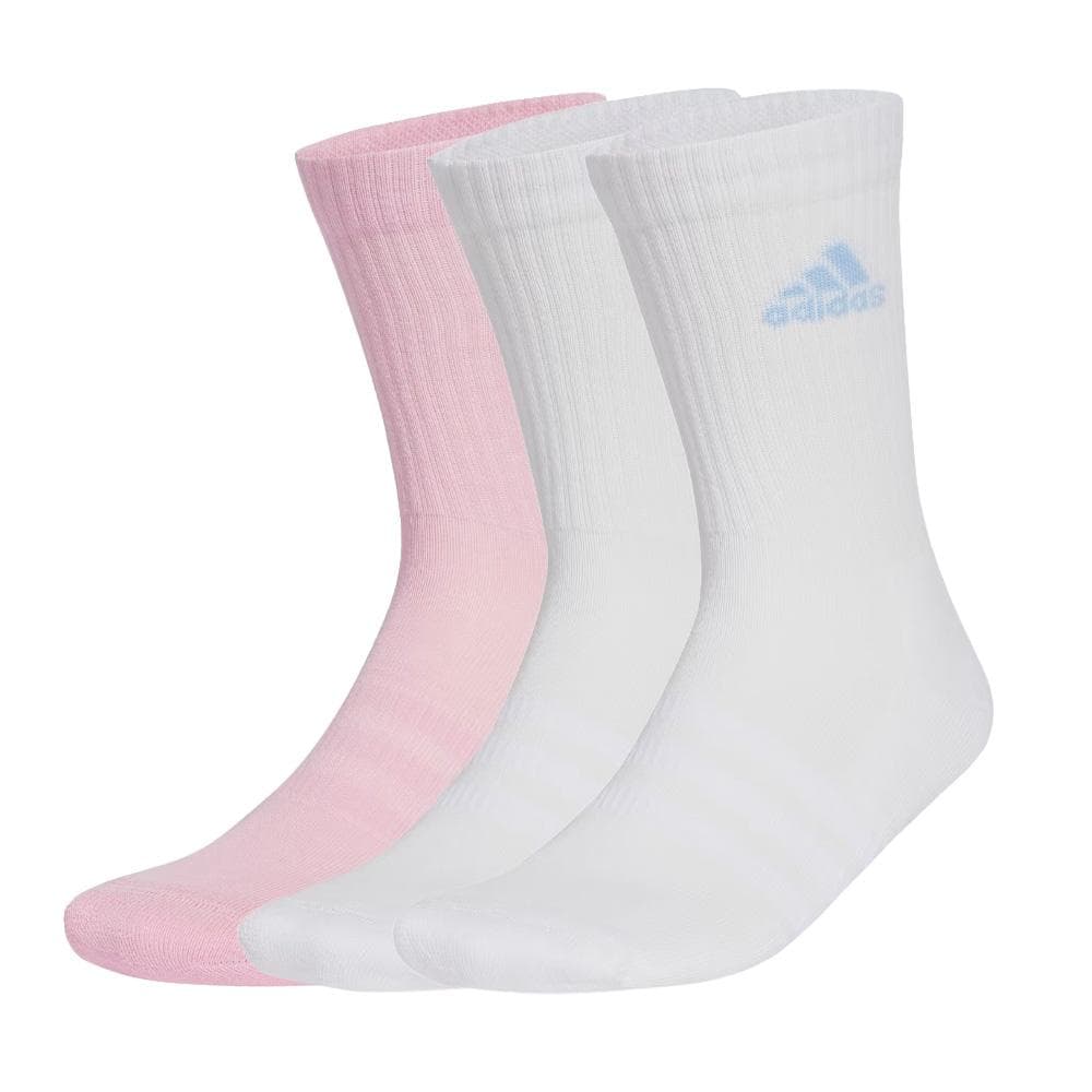X3 Paires de Chaussettes Blanc/Rose Mixte Adidas JC9382 1