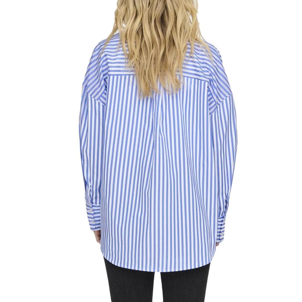 Chemise Blanche/Bleu Femme JDY Vesper 2
