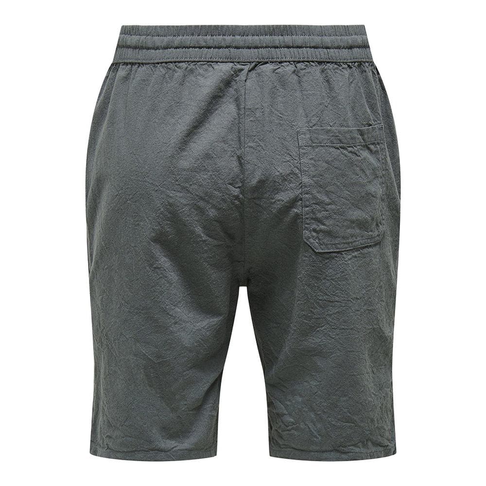 Short Gris Homme ONLY & SONS Cot Lin 2