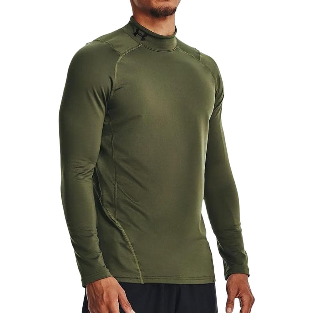 Maillot de sport Kaki Homme Under Armour Fitted Mock 1