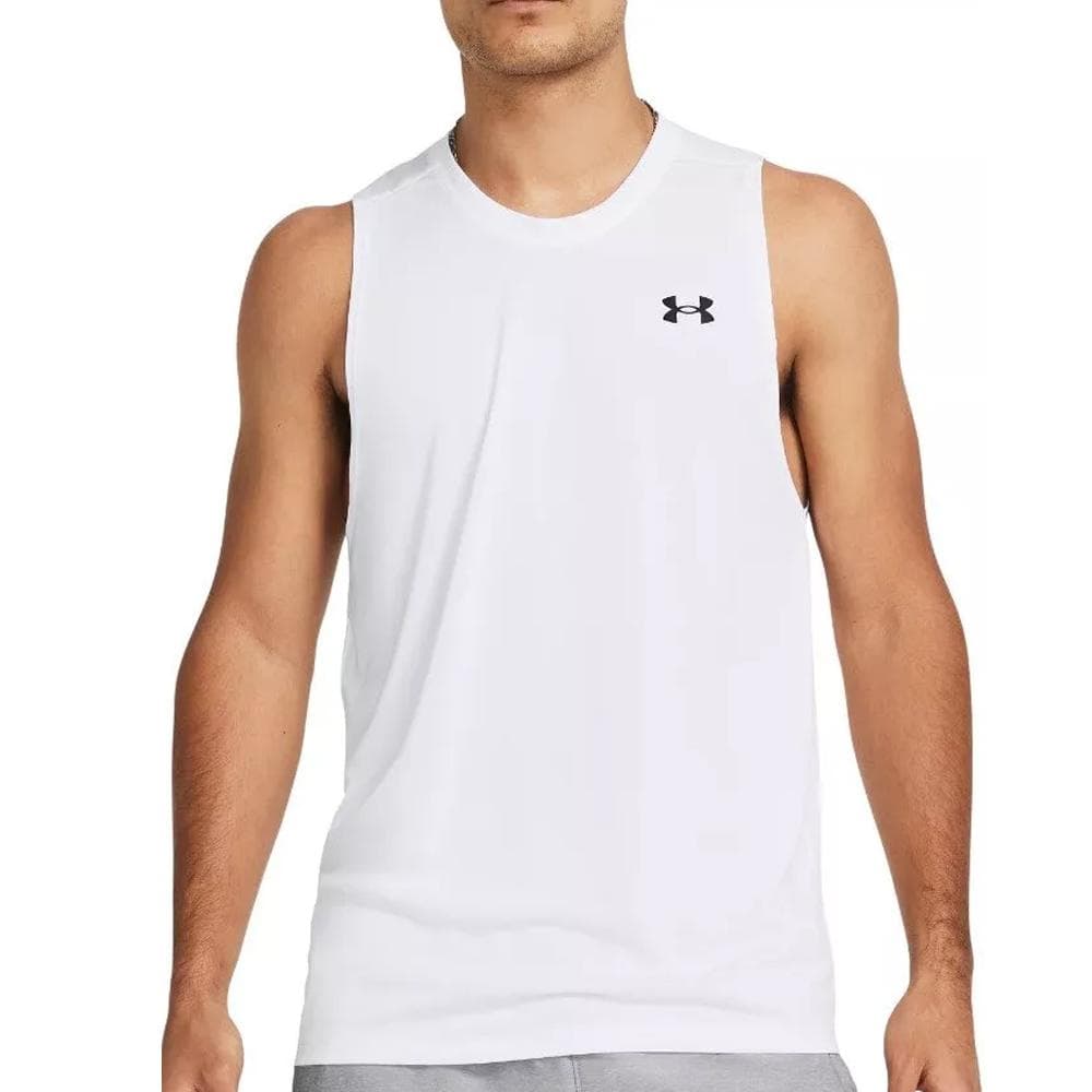 Débardeur Blanc Homme Under Armour Tech 1
