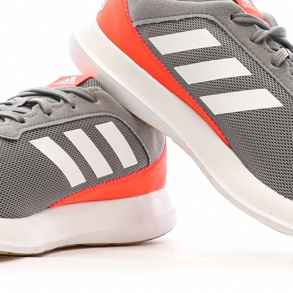 Chaussures de running Grises/Oranges Homme Adidas Coreracer 7