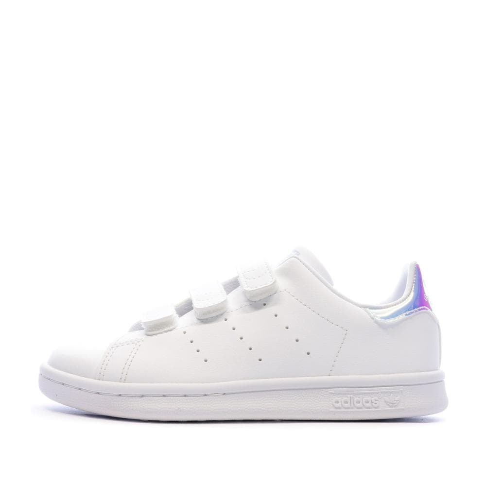 Stan Smith Baskets Blanches à Scratch Enfant Adidas 1