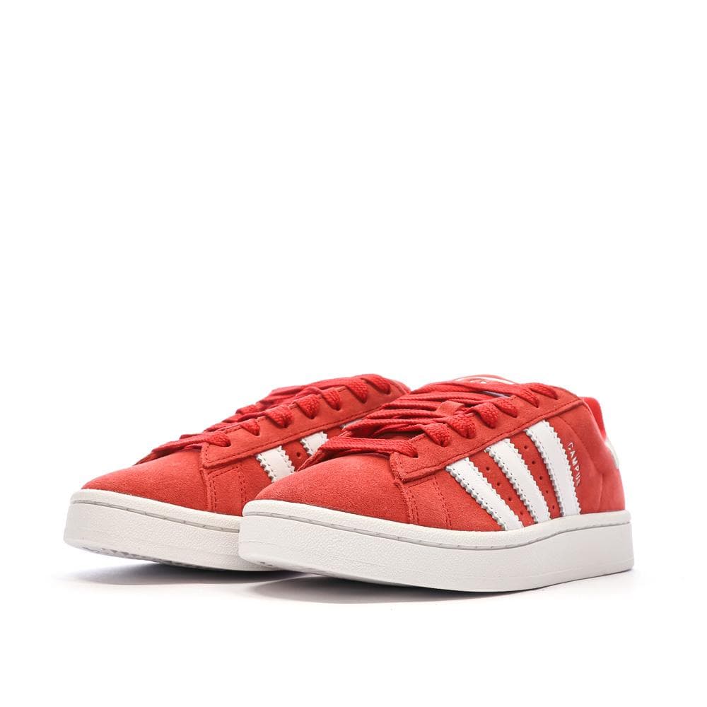 Baskets Rouges Femme Adidas Campus 6