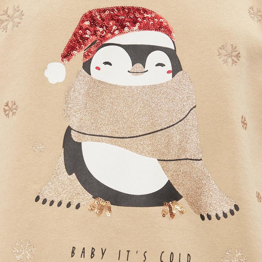 Sweat de Noel Beige Femme Only Onlyda Christmas 3