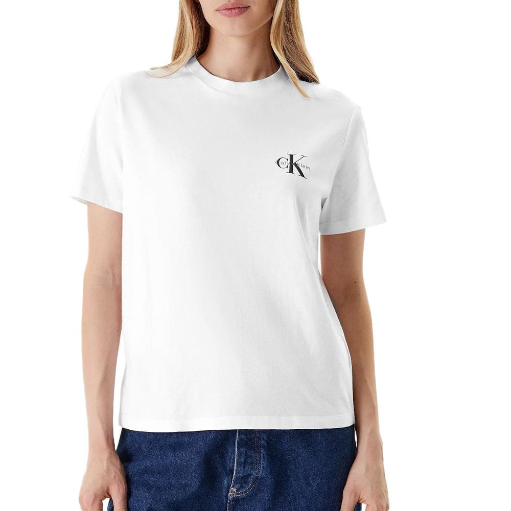 Lot de 2 T-Shirt Noir/Blanc Femme Calvin Klein Jeans Monologo 2