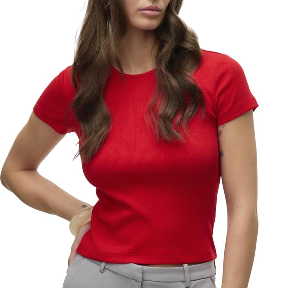 T-shirt Rouge Femme Vero Moda Chloe 1