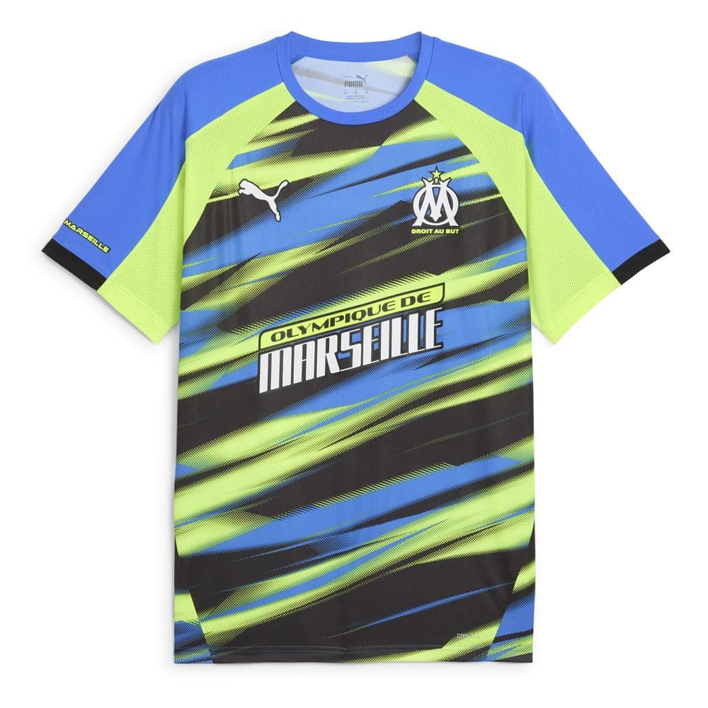 OM Maillot Faster Bleu/Jaune/Noir Homme Puma 24/25 1