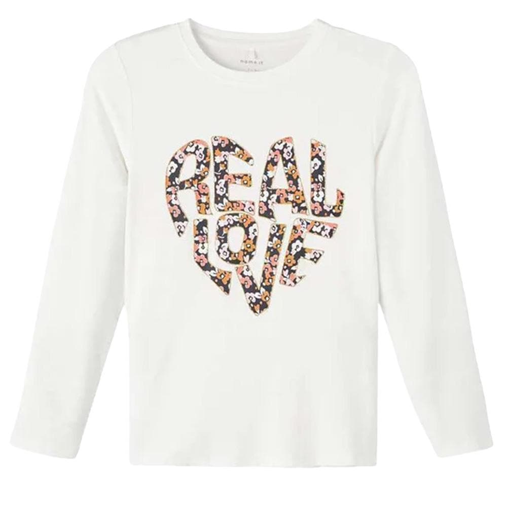 T-shirt Manches Longues Blanc Fille Name it Jafa 1