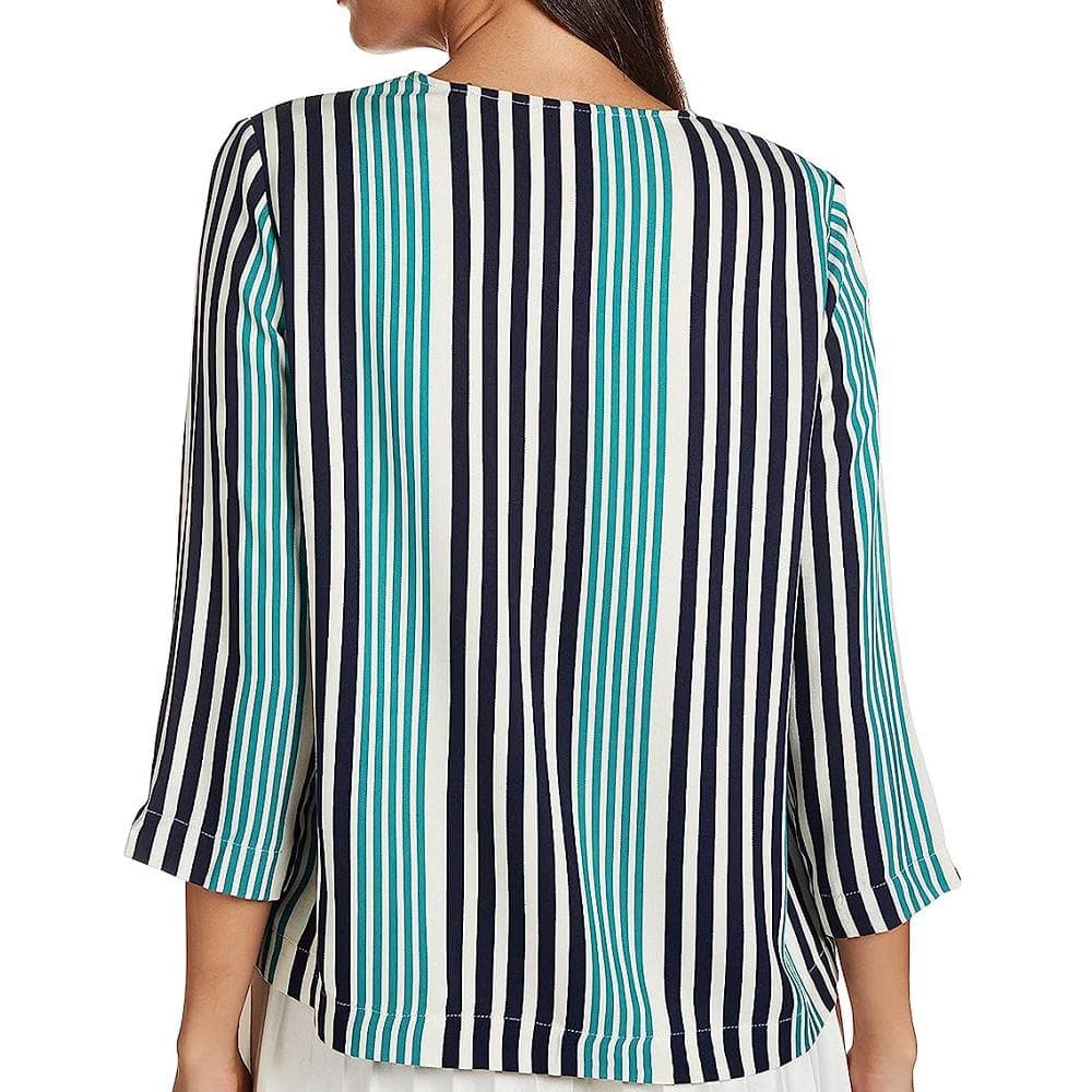 Blouse Écru à Rayures Femme Vero Moda Niva 2