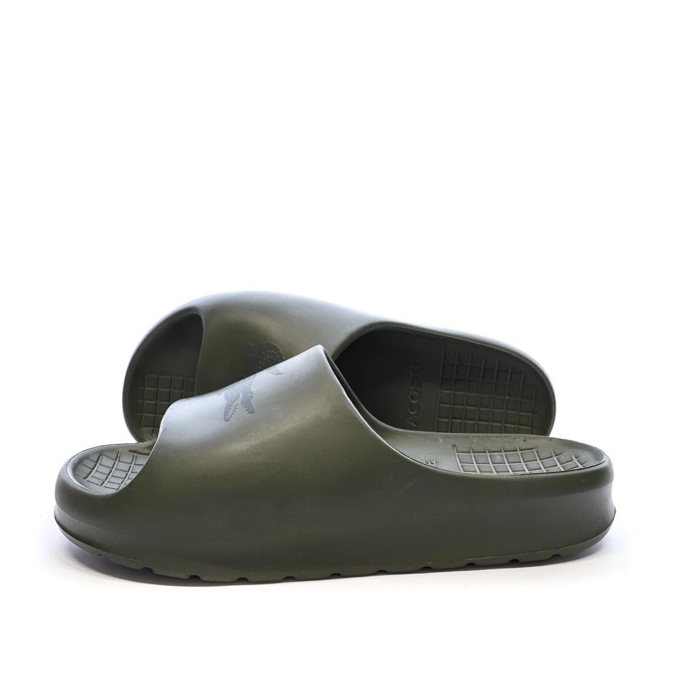 Claquettes Kaki Lacoste Serve Slide 2.0 1