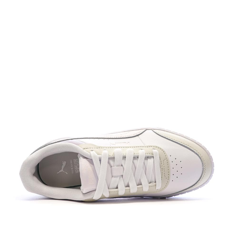 Baskets Blanches/Mauve Fille Puma Carina Mia 4