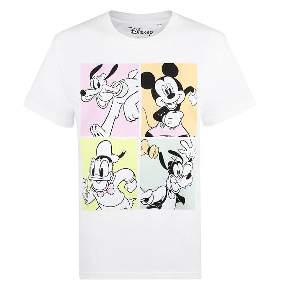 T-Shirt Blanc Femme Disney Mickey & Friends 90s 2