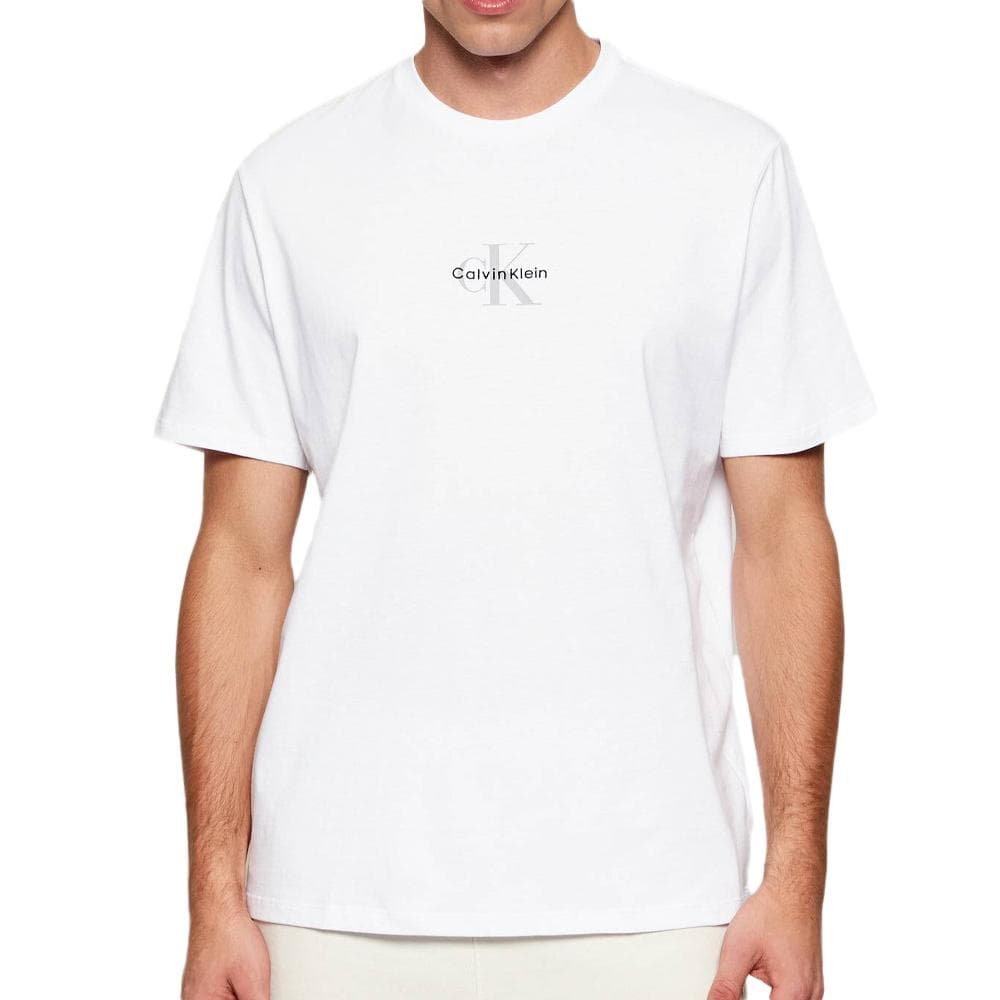 T-Shirt Blanc Homme Calvin Klein Jeans Micros 1