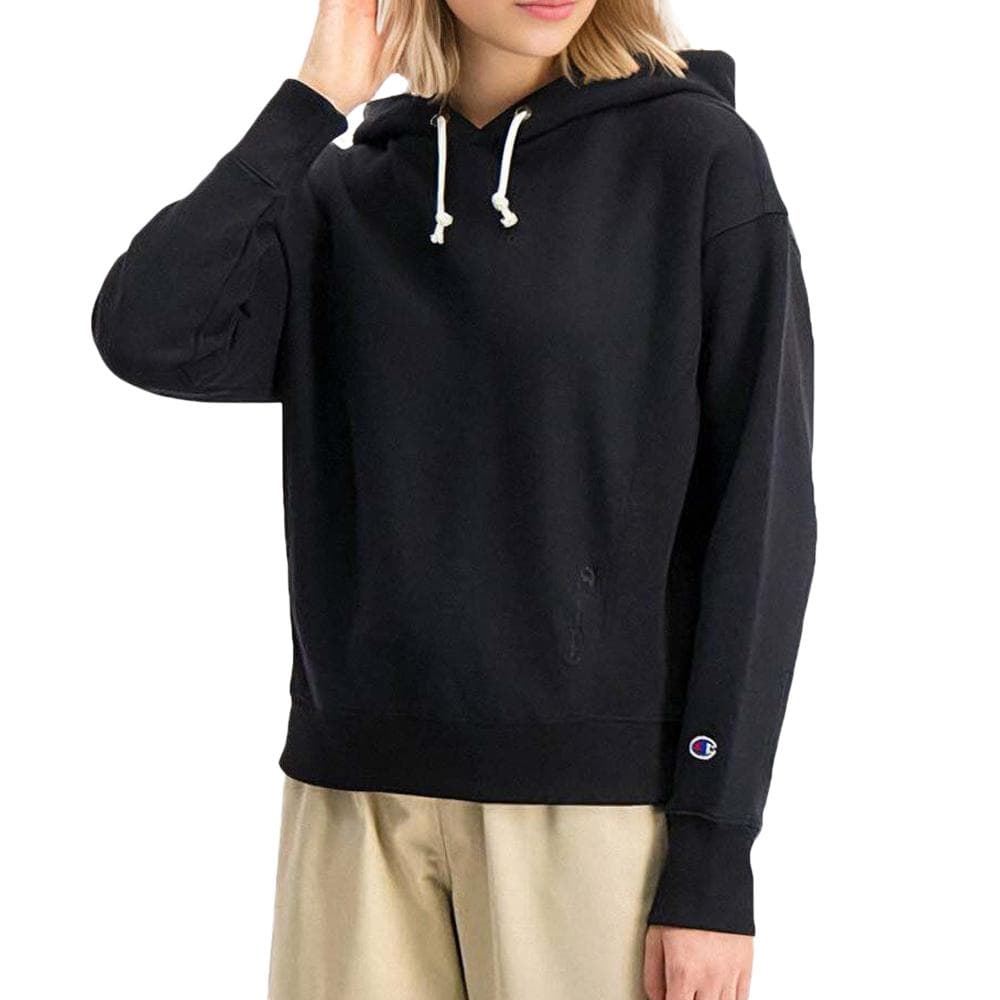 Sweat Noir Femme Champion Reverse 112724 1