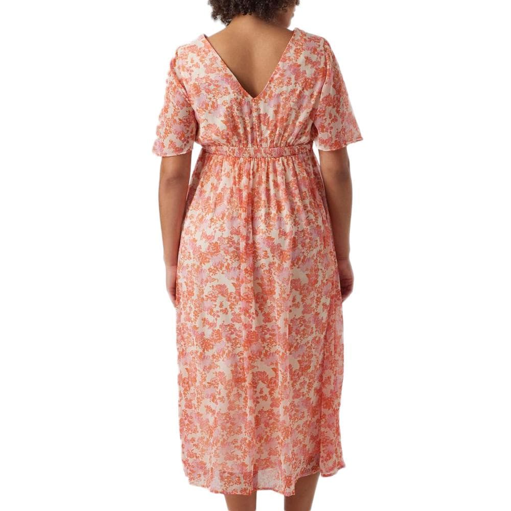 Robe Fleuries Rose/Rouge Femme Vero Moda Marternity Mia 2