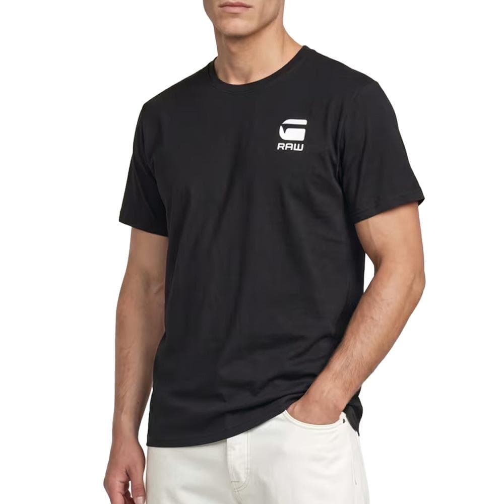 T-Shirt Noir Homme G-Star RAW Chest 1
