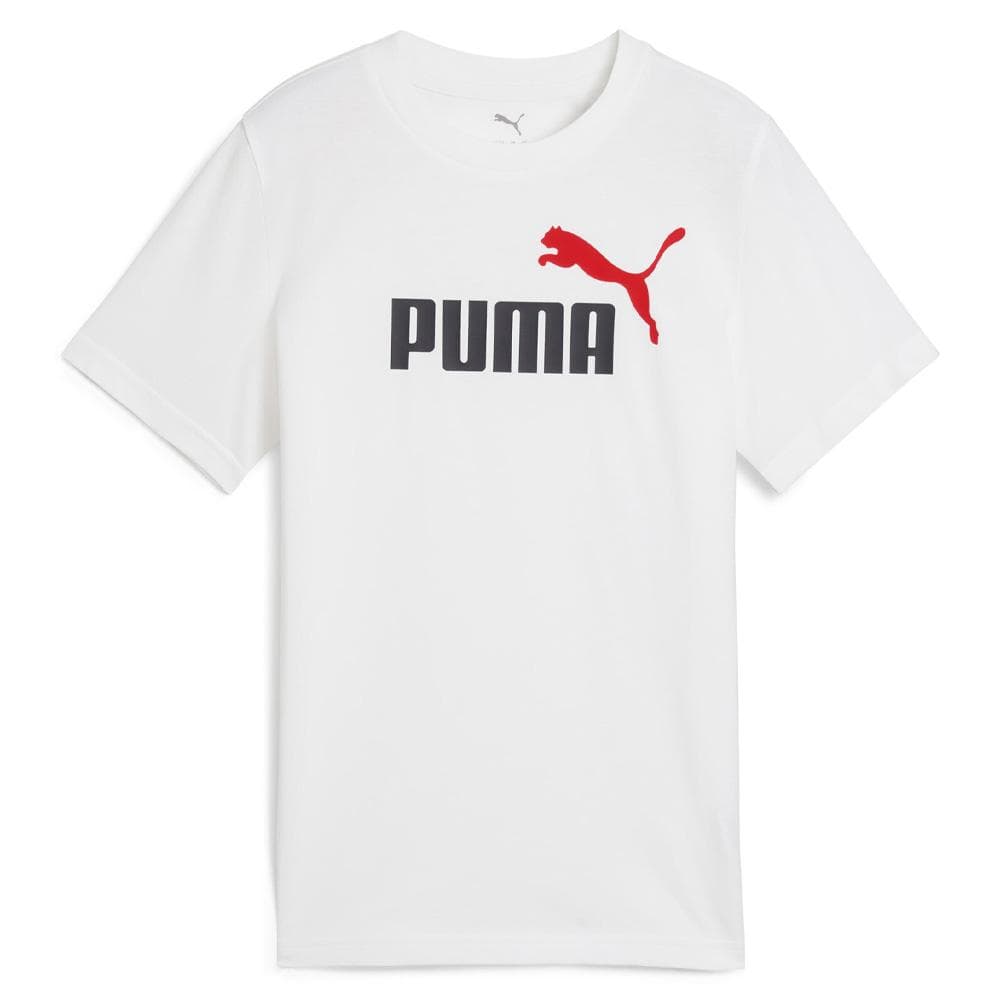T-shirt Blanc Garçon Puma Ess 2 Color No.1 Log 1