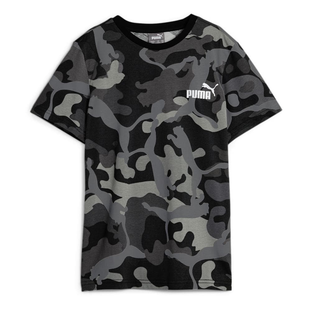 T-shirt Noir/Kaki Garçon Puma Camo 1
