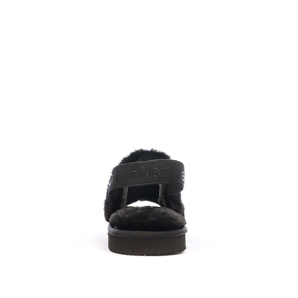 Claquettes Noires Femme Calvin Klein Jeans Home 3