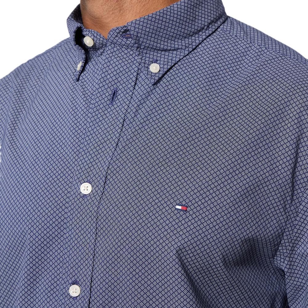 Chemise Marine Homme Tommy Hilfiger Flex Popline 3