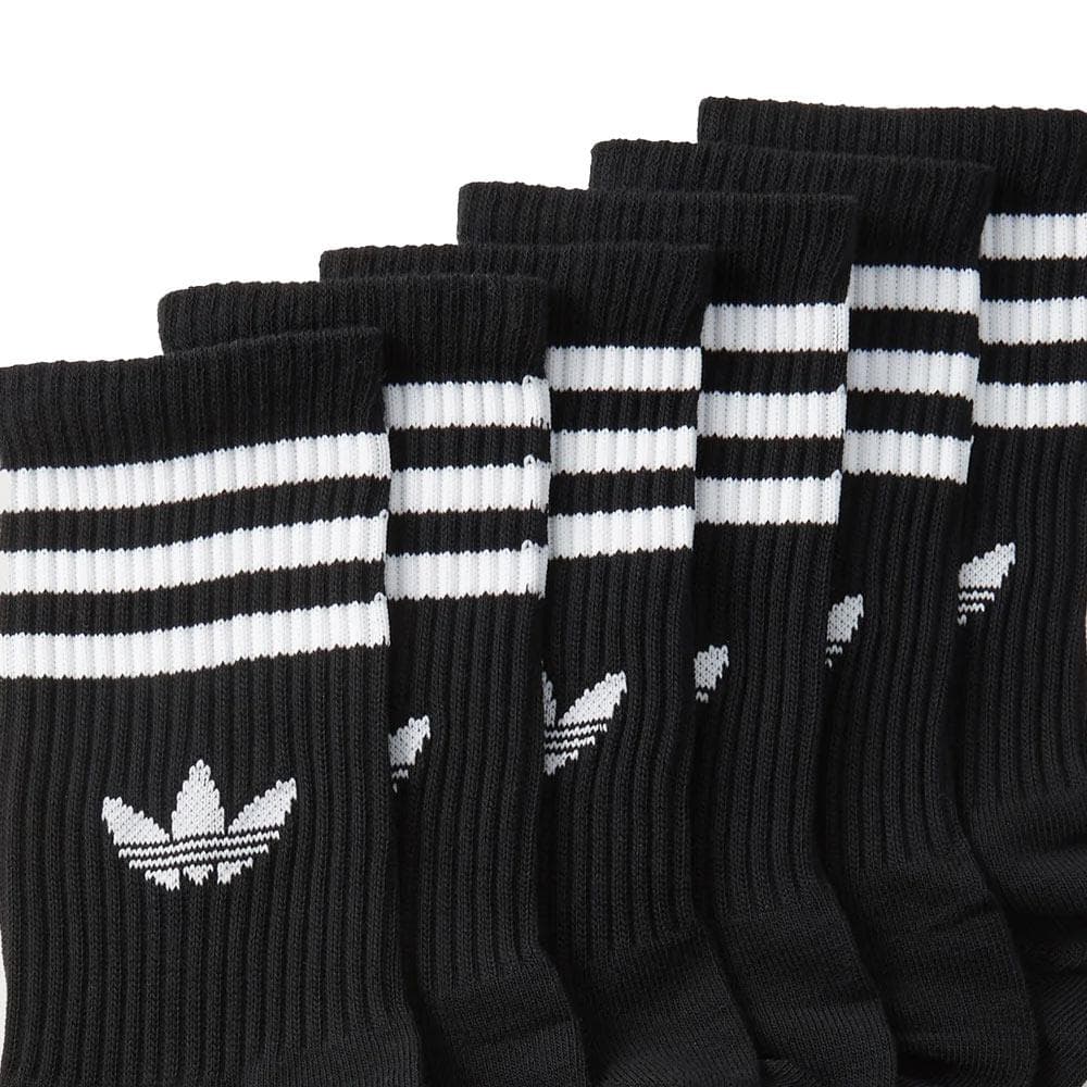 x3 Paires de chaussettes Noires Homme Adidas Crew Sock 2