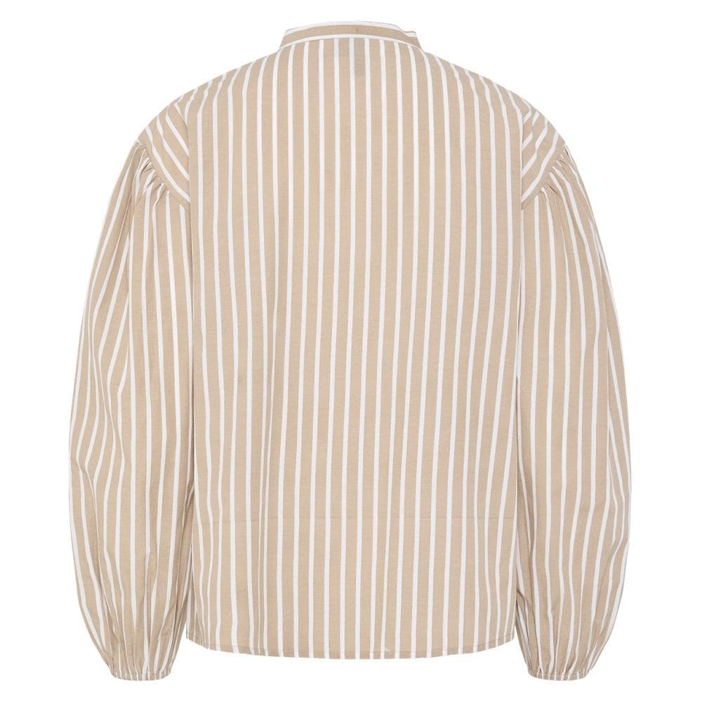 Blouse Blanc/Beige Femme Pieces Lilia 2