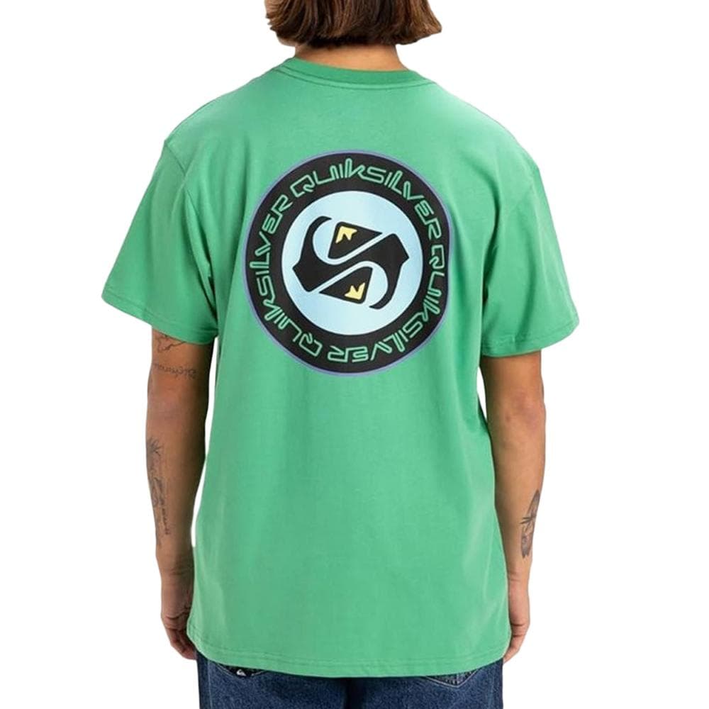 T-shirt Vert Homme Quiksilver Circle Back 2