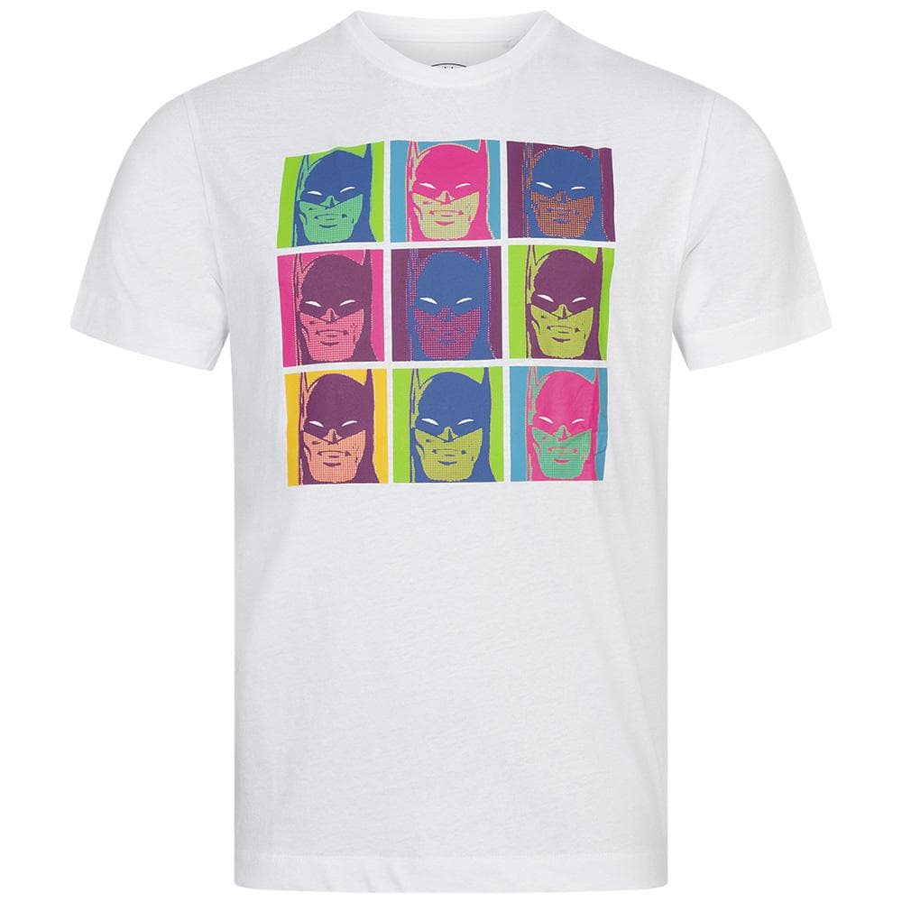 T-Shirt Blanc Homme Dc Comics Pop Art Batman 1