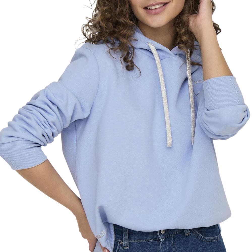 Sweat à capuche Bleu Clair Femme Only Noli 1