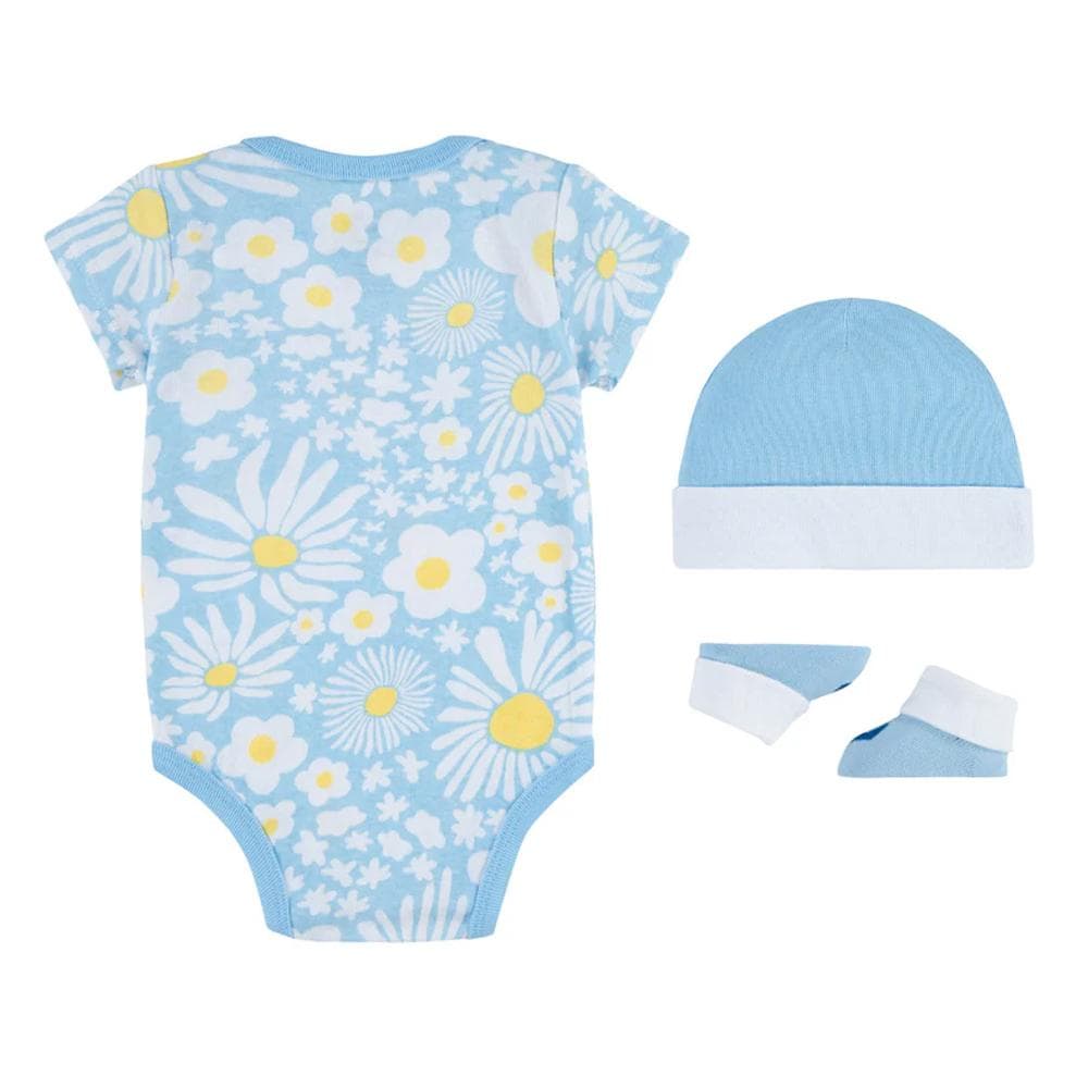 Ensemble Bleu/Jaune Fille Converse Seasonal 2