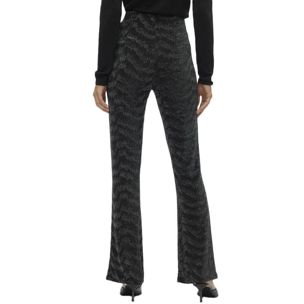 Pantalon Noir/Argenté Femme Vero Moda Lucy Hw Glitter 2